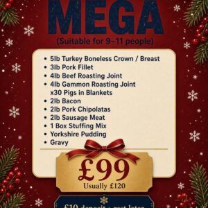 Pay £10 Deposit for Mega Hamper (Please state delivery or collection at checkout)