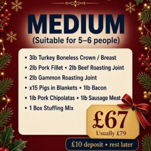Pay £10 Deposit for Medium Hamper (Please state delivery or collection at checkout)